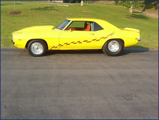 Step 1 of loading a Pro Street 1969 Camaro onto a trailer with Tilt-A-Hitch Step 1 | Loading Camaro | Tilt-A-Hitch